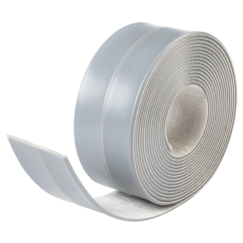 Лента бордюрная самоклеящаяся Аккурат 38мм х 3,35м серая: фотография 1