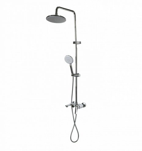 Душевая система ML2410 смеситель 40к с изливом+лейка 5 позиций+душевой шланг+тропический душ: фотография 1