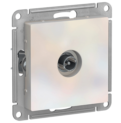Механизм розетки TV ATLAS DESIGN оконечный 1DB жемчуг SchE ATN000491: фотография 1