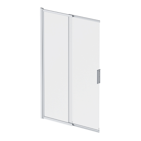 Стеклянная шторка для ванны 100 AM.PM Like W80S-100PS-150MT поворотно-раздвижная, профиль хром: фотография 1