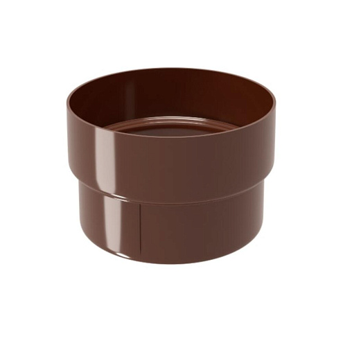 Муфта трубы соединительная ПВХ, Шоколад (RAL 8017), Grand Line: фотография 1