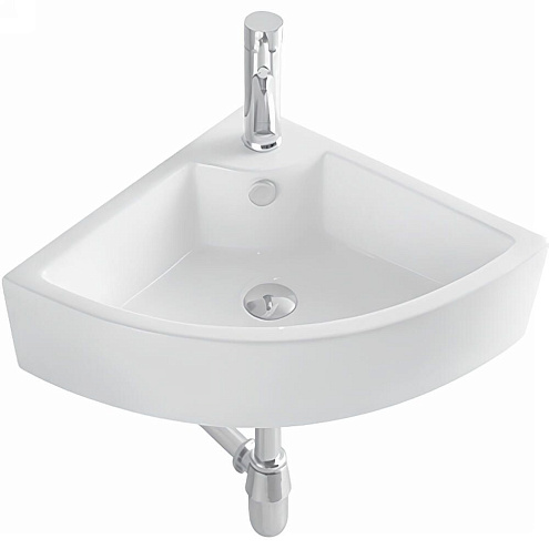 Раковина подвесная угловая Aquatek AQ5166A-00 325х325х130 мм: фотография 1