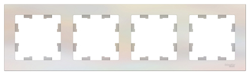 Рамка 4-м ATLAS DESIGN универс. жемчуг SchE ATN000404: фотография 1