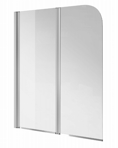 Шторка на ванну Cersanit EASY 140х115 стекло: фотография 1