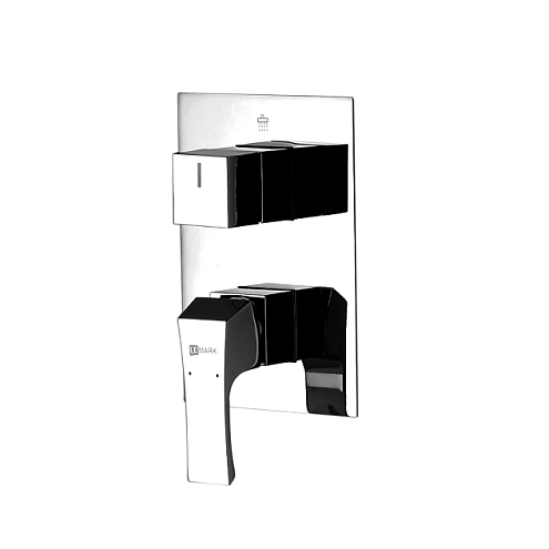 LM4528C &quot;Юнит&quot; Смеситель для ванны и душа встраиваемый с 3х-функциональным дивертором, без аксессуаров, хром: фотография 1