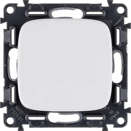 Механизм выключателя 1-кл. СП Valena Allure 10А IP20 250В 10АХ с лицевой панелью; безвинтовые зажимы: фотография 1