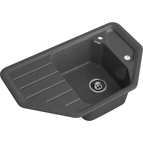 Мойка GRANFEST GF-C800E угловая 790х490 мм графит: фотография 1