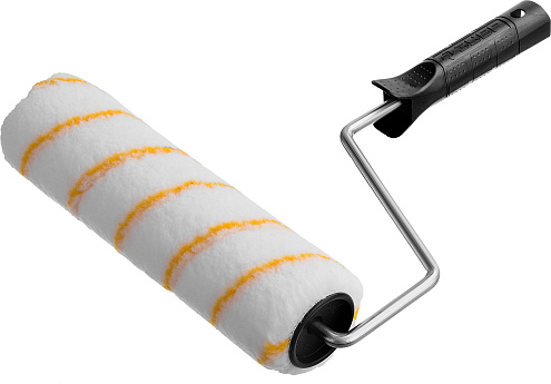 Валик "Гирпаинт Про" с ручкой 8мм, полиакрил, ворс 12мм, 48х180мм, ЗУБР: фотография 1