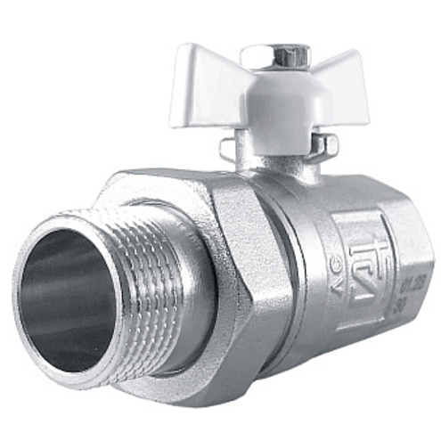 Кран шаровой прямой с американкой бабочка 3/4&quot; STI: фотография 1