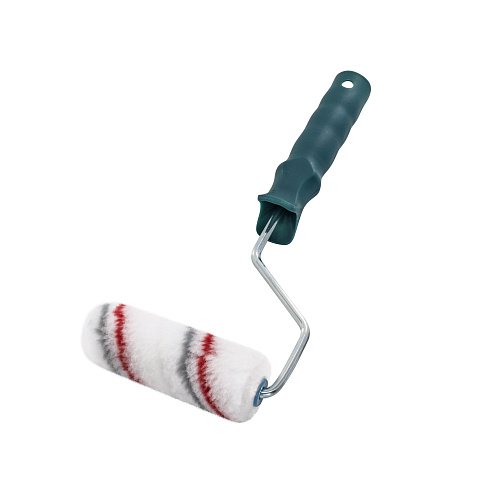 Мини-валик РемоКолор &quot;Мультиколор&quot;, полиамид, бюгель 6мм, ворс 12мм, 15х100мм, для всех типов ЛКМ: фотография 1