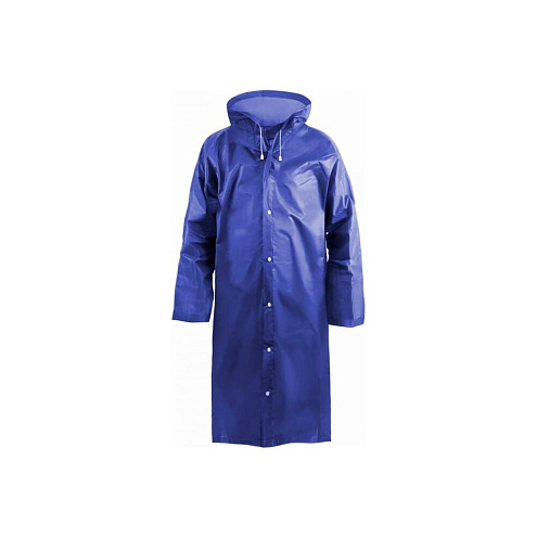 Дождевик синий EVA с капюшоном (на кнопках) 110мк, Komfi: фотография 1