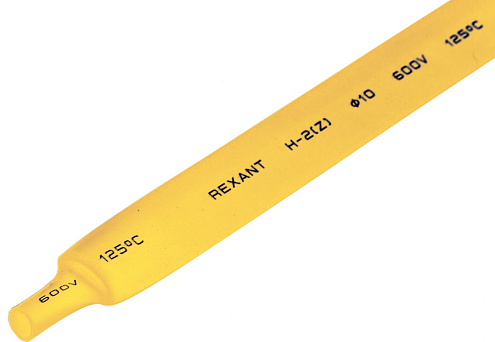 Трубка термоусадочная 3.0/1.5 1м желтая Rexant 20-3002: фотография 1