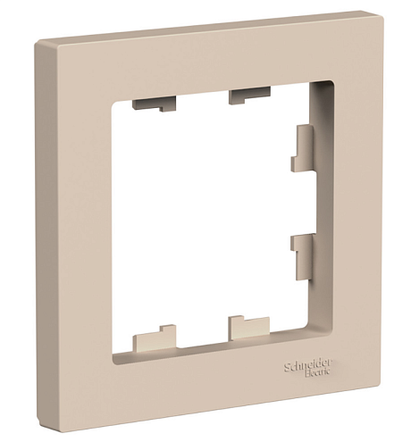 Рамка 1-местная AtlasDesign песочный Systeme Electric ATN001201: фотография 1