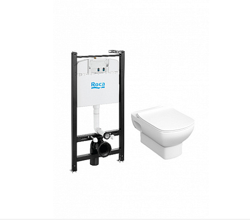 Комплект унитаз с инсталляцией Roca Dama Senso: фотография 1