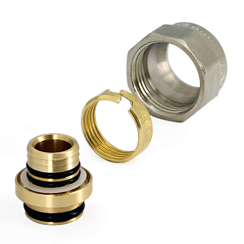 Соединитель обжим-В 16(2.0) х 3/4&quot;ЕК Uni-Fitt: фотография 1