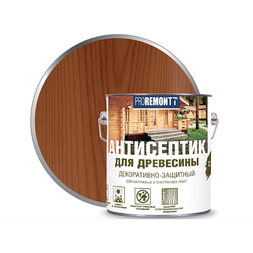 Proremontt антисептик деревозащитное средство Орех  2,5л  : фотография 1