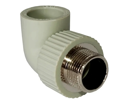 Угол с переходом на металл наружная резьба 20x1/2&quot; TR-TB серый Tebo : фотография 1