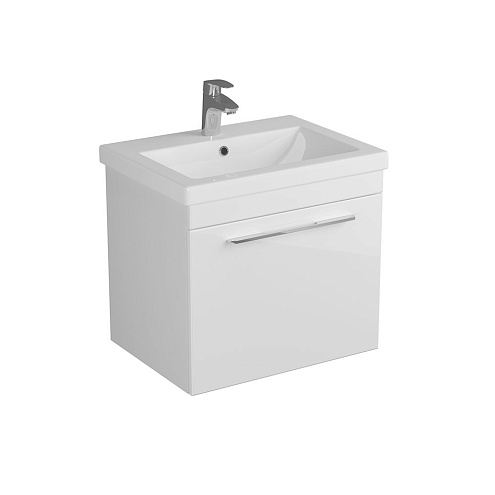 Тумба DIBORG Katarine 60 1 ящик, белый глянец 77.4213: фотография 1