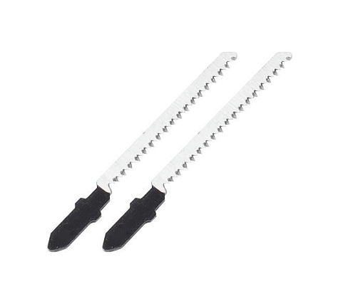 Пилки прямой фигурный рез, по дереву, пластику, L=50мм, шаг 1,4мм, HCS, 2шт, РемоКолор: фотография 1