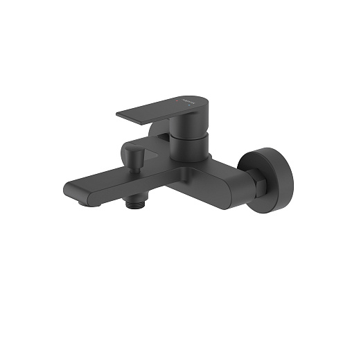 Смеситель для ванны Aquatek матовый черный AQ1440MB Лира: фотография 1