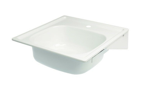 Мойка стальная ANTIKA эмалированная с кронштейном 500х500 АМС-51101 : фотография 1