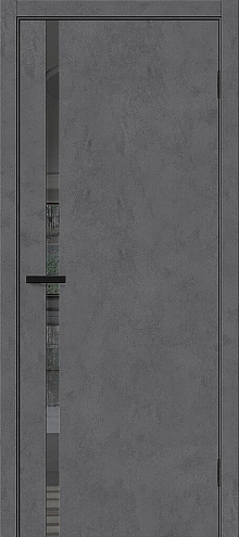 Дверь Браво-1.55 Slate Art стекло Mirox Grey 2000х600 : фотография 1