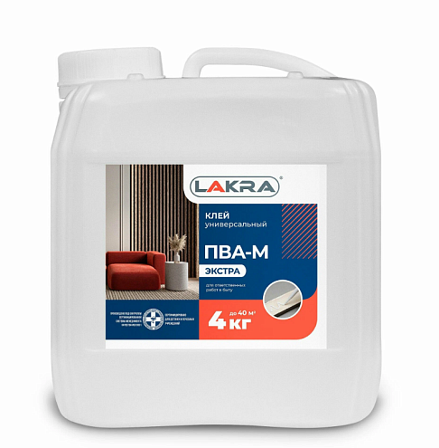 Клей ПВА-М Лакра универсальный Экстра 4кг : фотография 1