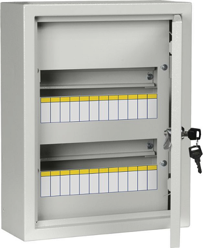 Корпус металлический ЩРн-24 (395х310х120мм) IP31 TITAN 3 IEK MKM14-N-24-31-Z: фотография 1