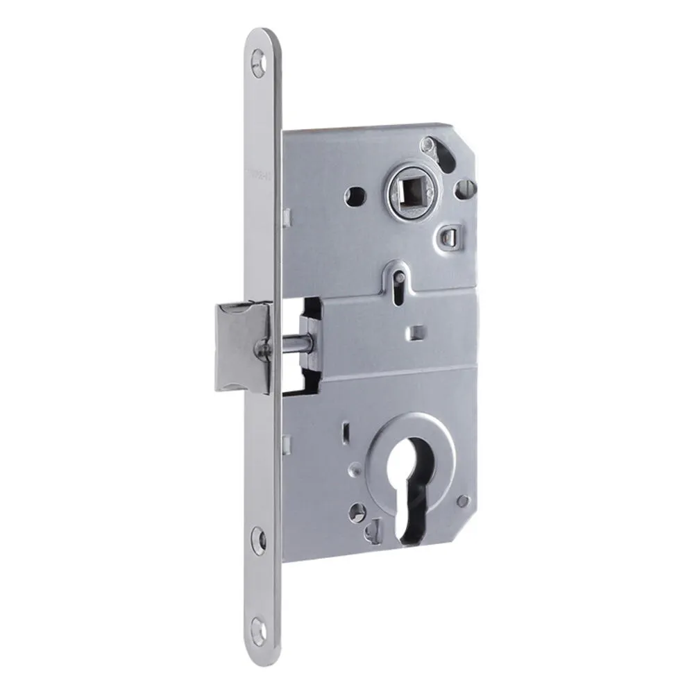 Замок М 25-85 мм под цилиндр с металлическим язычком хром, без ответной ...