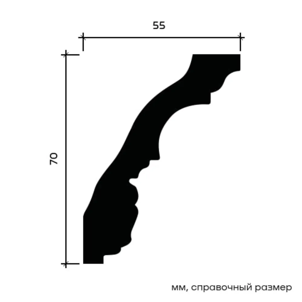 Карниз европласт 1. 50 117. Карниз 1. 50. 50.