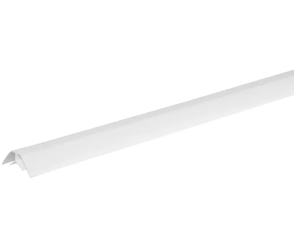 Угол внутренний 8мм белый 3м: фотография 1