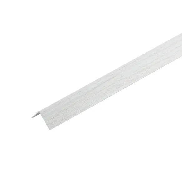 Угол пластиковый 20х20мм Ясень белый 2,7м: фотография 1
