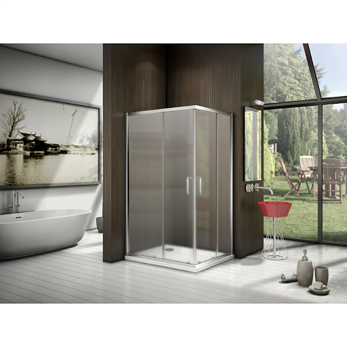 Душевой уголок LATTE CR-120-80-G-WE: фотография 1