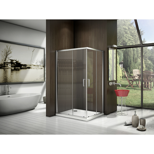Душевой уголок LATTE CR-120-90-C-WE: фотография 1