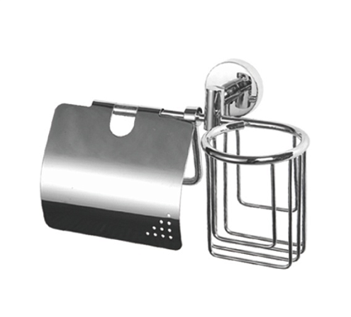 Держатель для бумаги и освежителя хром 1703-1/L: фотография 1