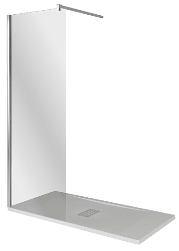 Душевое ограждение WALK IN SP-90+SP+P-80-C-CH: фотография 1