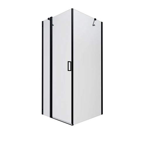 Душевое ограждение "Йота-Блэк", 90х90, квадрат: фотография 1